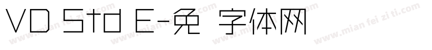 VD Std E字体转换